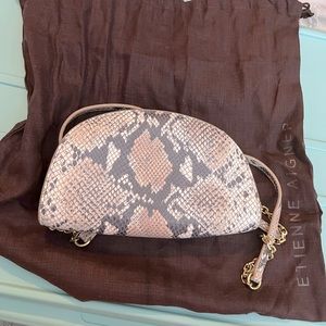 Etienne Aigner Crescent Cluch with Crossbody Strap